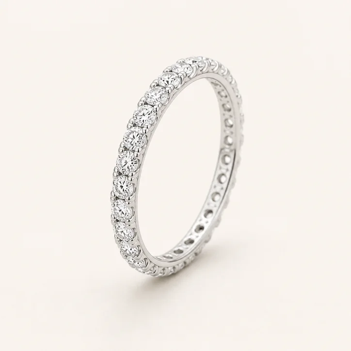 Luna Diamond Eternity Ring from the Maison Burford collection